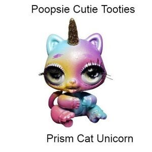 Poopsie Cutie Tooties Prism Cat Unicorn Rare Mini Figure Suprise Unicorn NWOT